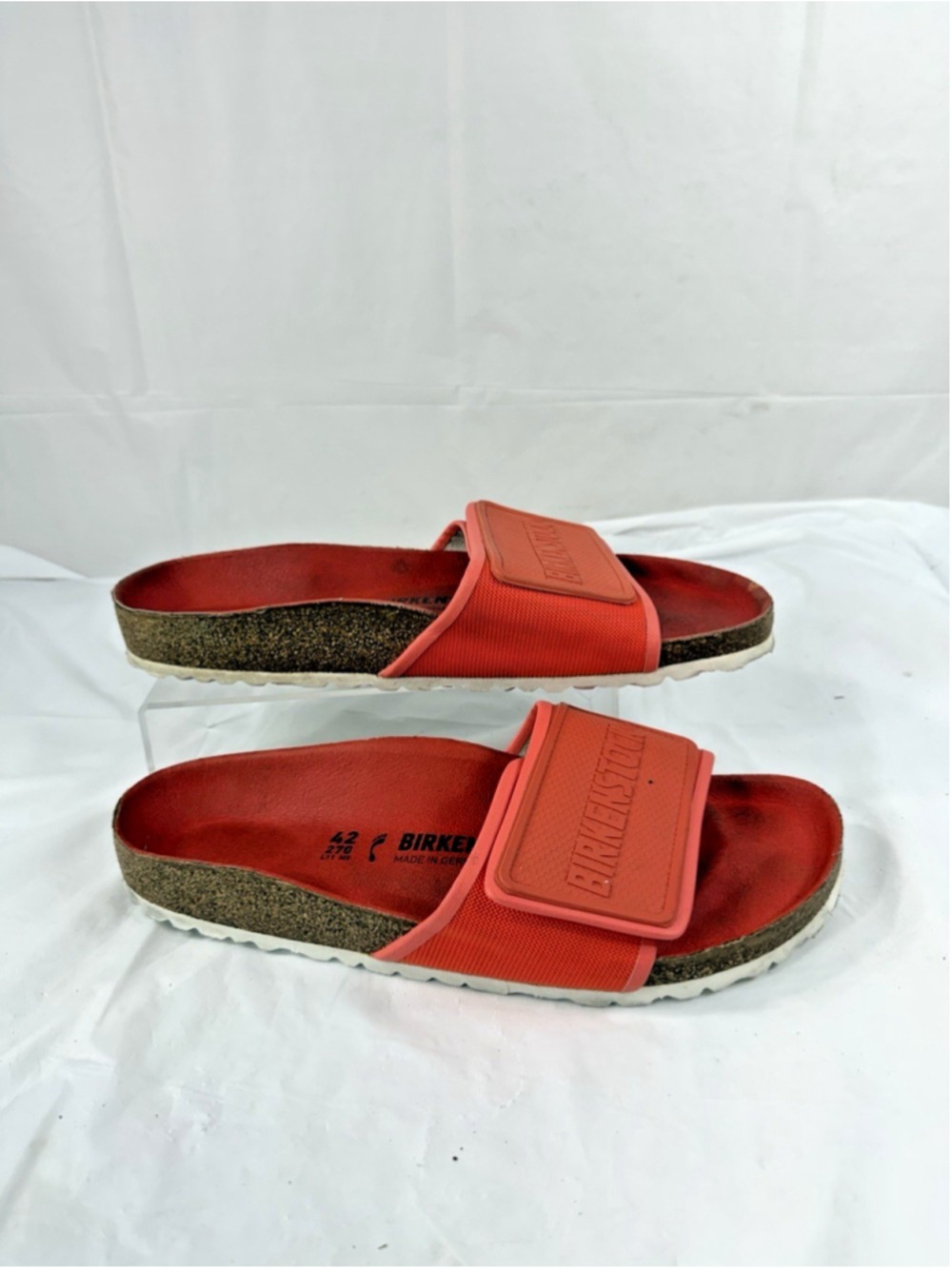 Birkenstock Tema One Strap Coral Women Sandals Sz 42 - Picture 4 of 15
